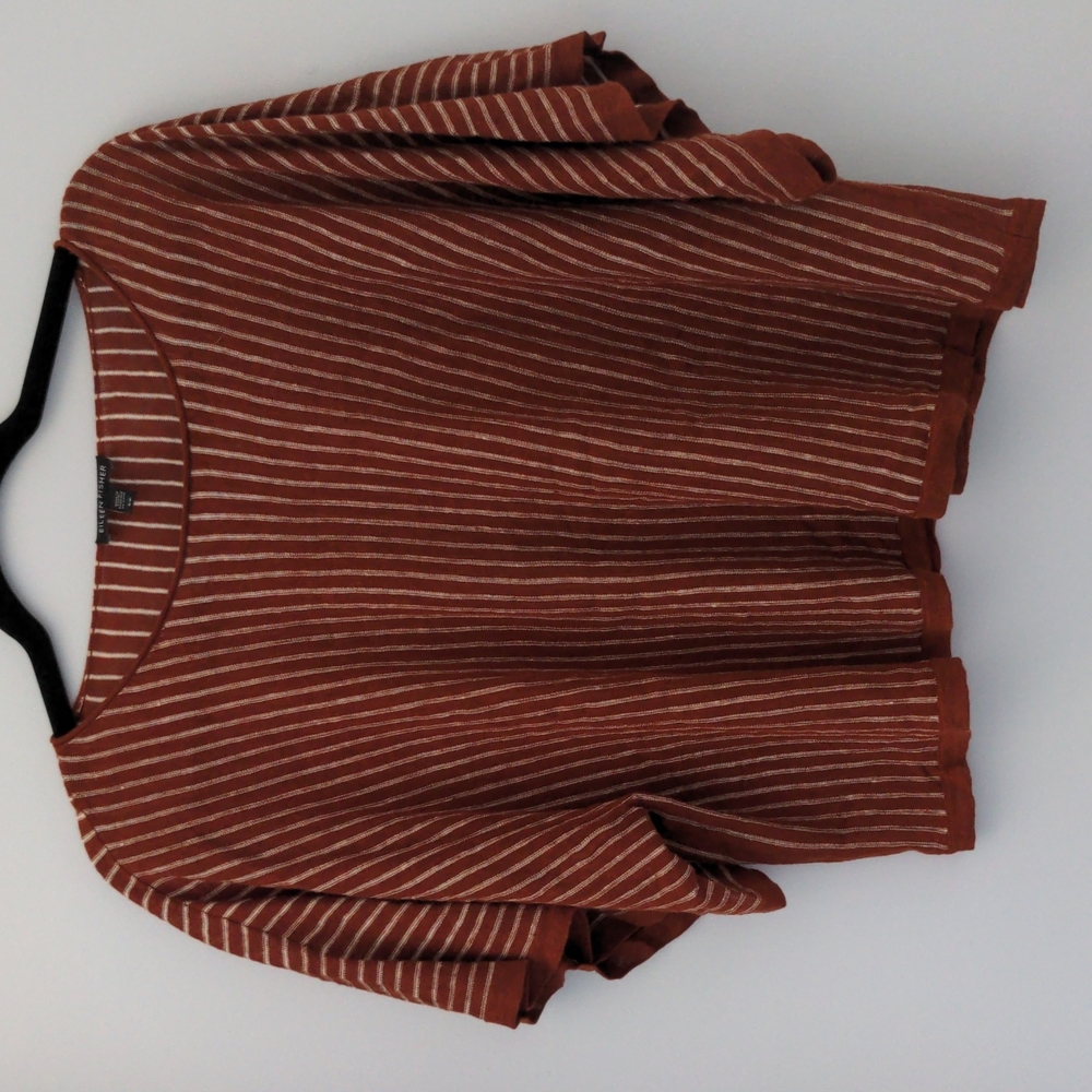 Eileen Fisher Linen-blend Boxy Top